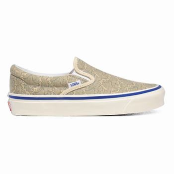 Női Vans Anaheim Factory Classic 98 DX Slip-on Cipő VA9564781 Krém